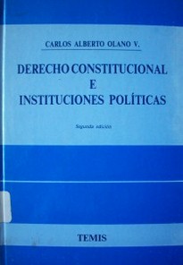 Derecho constitucional e instituciones políticas