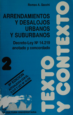 Arrendamientos urbanos y suburbanos : desalojos y lanzamientos