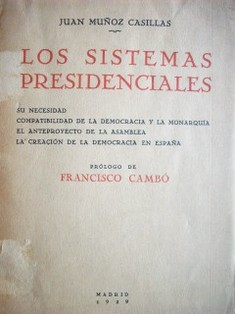 Los sistemas presidenciales