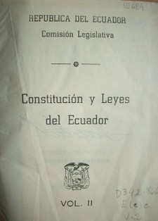 Constitución y Leyes del Ecuador