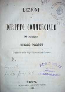 Lezioni di diritto commerciale