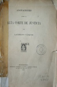 Anotaciones sobre la Alta Corte de Justicia