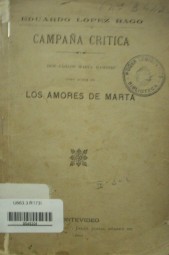 Don Carlos María Ramírez como autor de los amores de Marta
