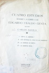 Cuatro estudios sobre la obra de Edgardo Ubaldo Genta
