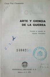 Arte y ciencia de la guerra