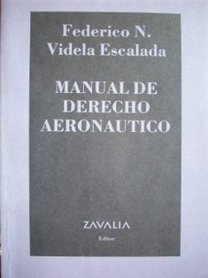 Manual de Derecho Aeronáutico