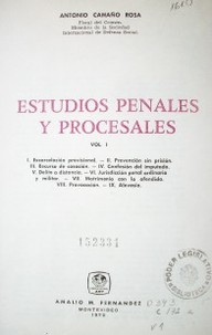 Estudios penales y procesales