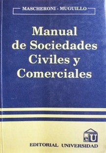 Manual de sociedades civiles y comerciales