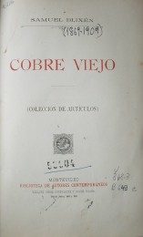 Cobre viejo : colección de artículos