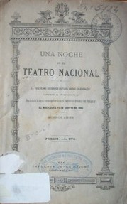 Una noche en el Teatro Nacional