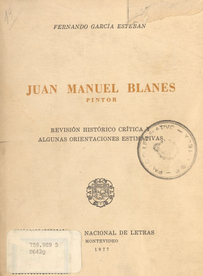 Juan Manuel Blanes : pintor