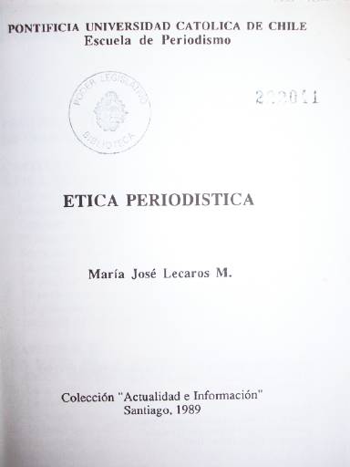 Ética periodística