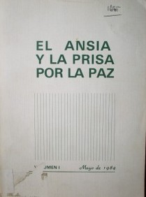 El ansia y la prisa por la paz