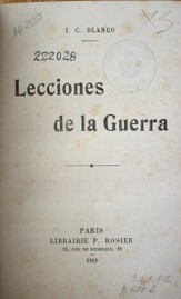 Lecciones de la guerra