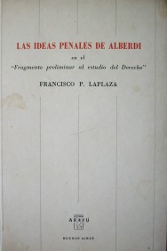 Las ideas penales de Alberdi