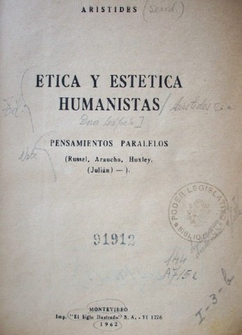 Etica y estética humanistas