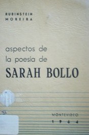 Aspectos de la poesía de Sarah Bollo