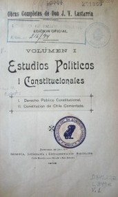 Estudios políticos i constitucionales
