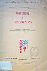 Discursos y conferencias