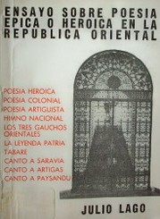 Ensayo sobre poesía épica o heroica en la República Oriental