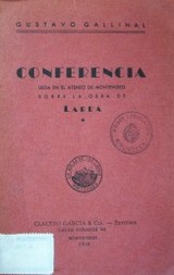 Conferencia leída en el Ateneo de Montevideo sobre la obra de Larra