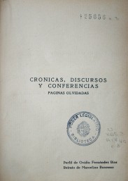 Crónicas, discursos y conferencias : páginas olvidadas