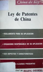 Ley de Patentes de China