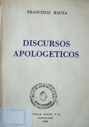 Discursos apologéticos : (1883-1896)