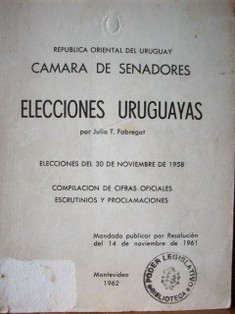 Elecciones uruguayas : elecciones del 30 de noviembre de 1958