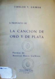 A propósito de la canción de oro y de plata