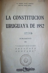 La Constitución Uruguaya de 1952