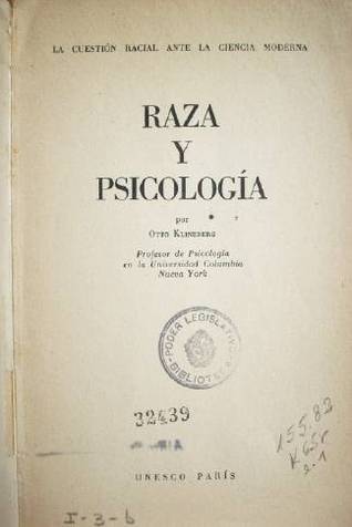 Raza y Psicología