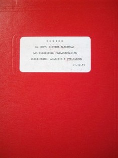 México : el nuevo sistema electoral. Las elecciones parlamentarias