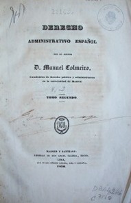 Derecho administrativo español