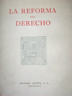 La reforma del derecho