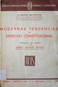 Modernas tendencias del Derecho Constitucional