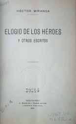 Elogio de los héroes y otros escritos