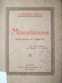 Misceláneas : espectáculo de combates