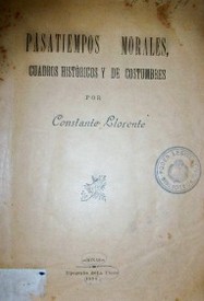 Pasatiempos morales, cuadros históricos y de costumbres