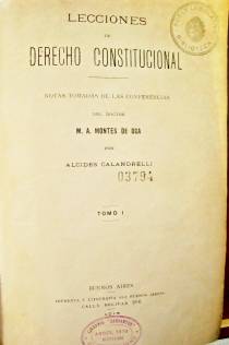 Lecciones de Derecho Constitucional