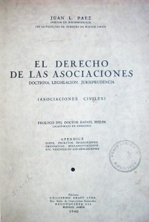 El Derecho de las Asociaciones : Doctrina, Legislación, Jurisprudencia