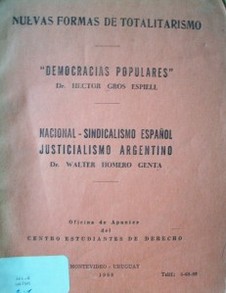 Nuevas formas de totalitarismo
