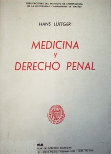 Medicina y Derecho Penal