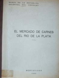 El Mercado de carnes del Río de la Plata