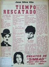 Tiempo rescatado : ensayos de "Simbad" (sobre una época) : 1954-1964