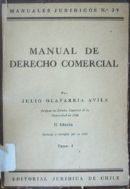 Manual de derecho comercial