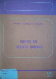 Fuentes del derecho romano