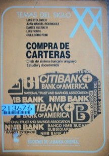 Compra de carteras : crisis del  sistema bancario