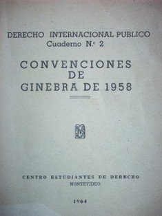 Convenciones de Ginebra de 1958