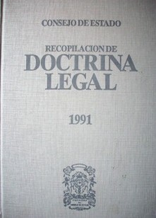 Recopilación de Doctrina Legal : 1991